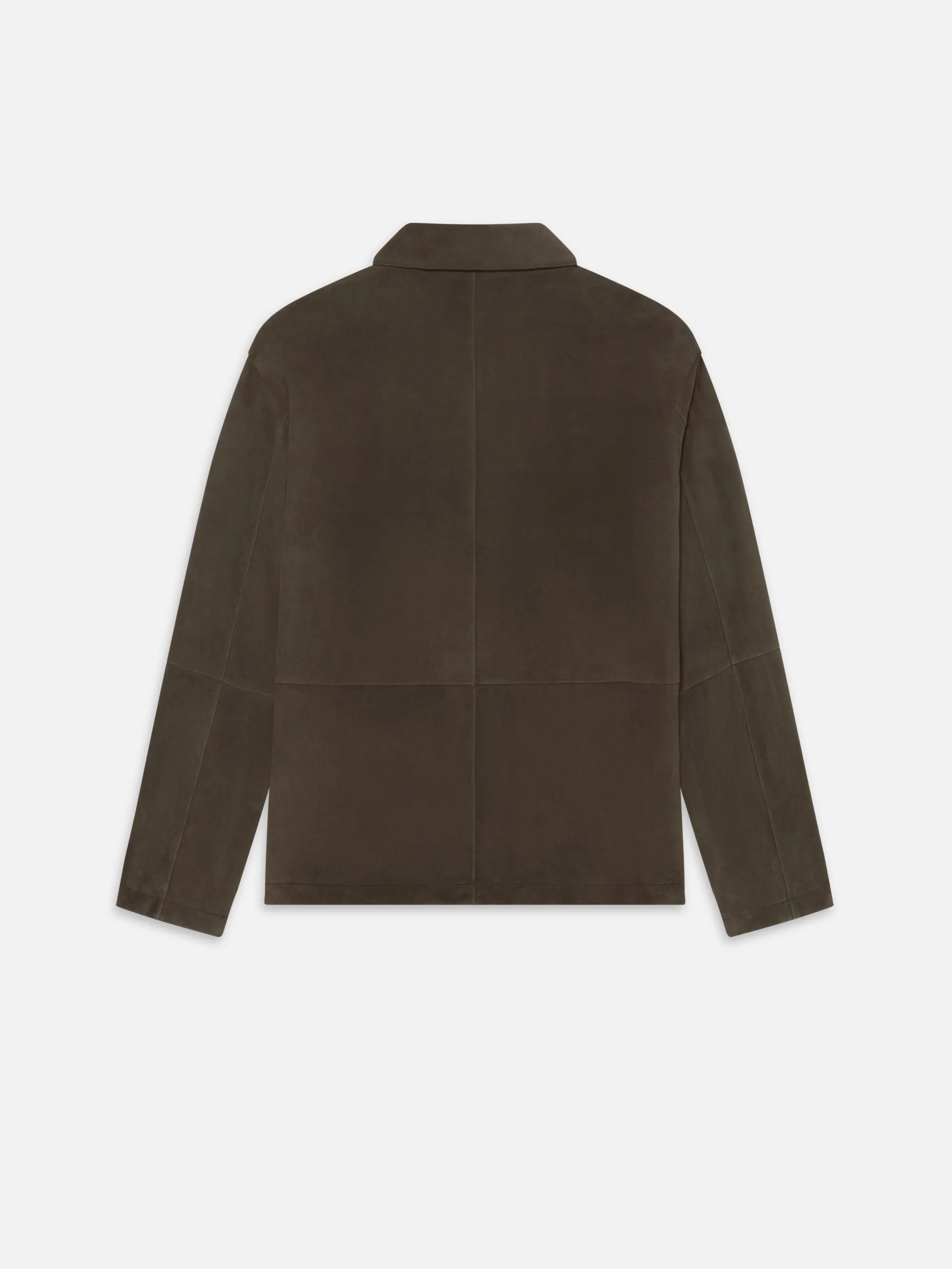Suede Chore Coat -- Dark Brown