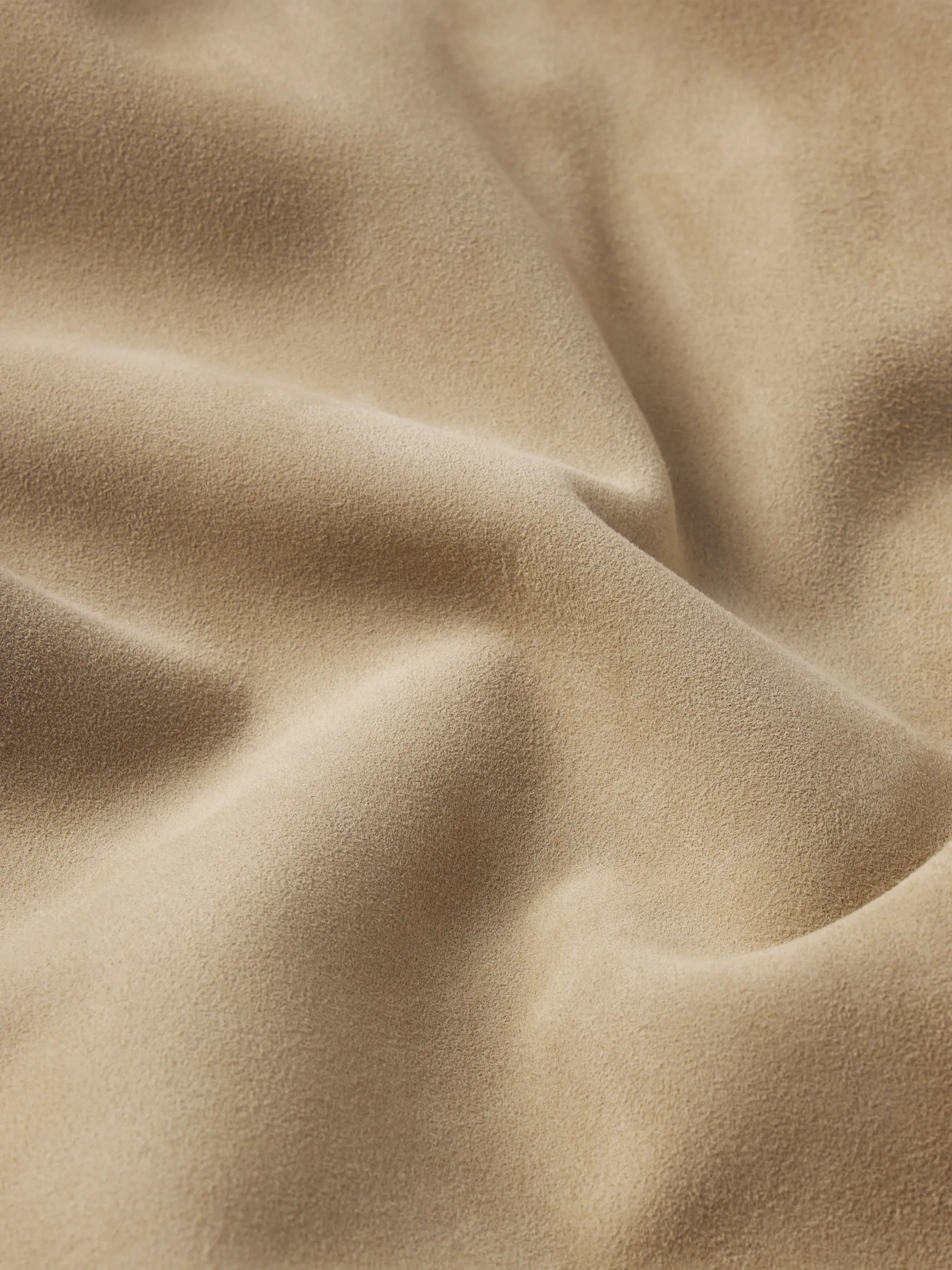 Suede Trucker Jacket -- Oxford Beige