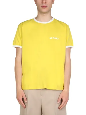 Sunnei Logo Printed Crewneck T-Shirt