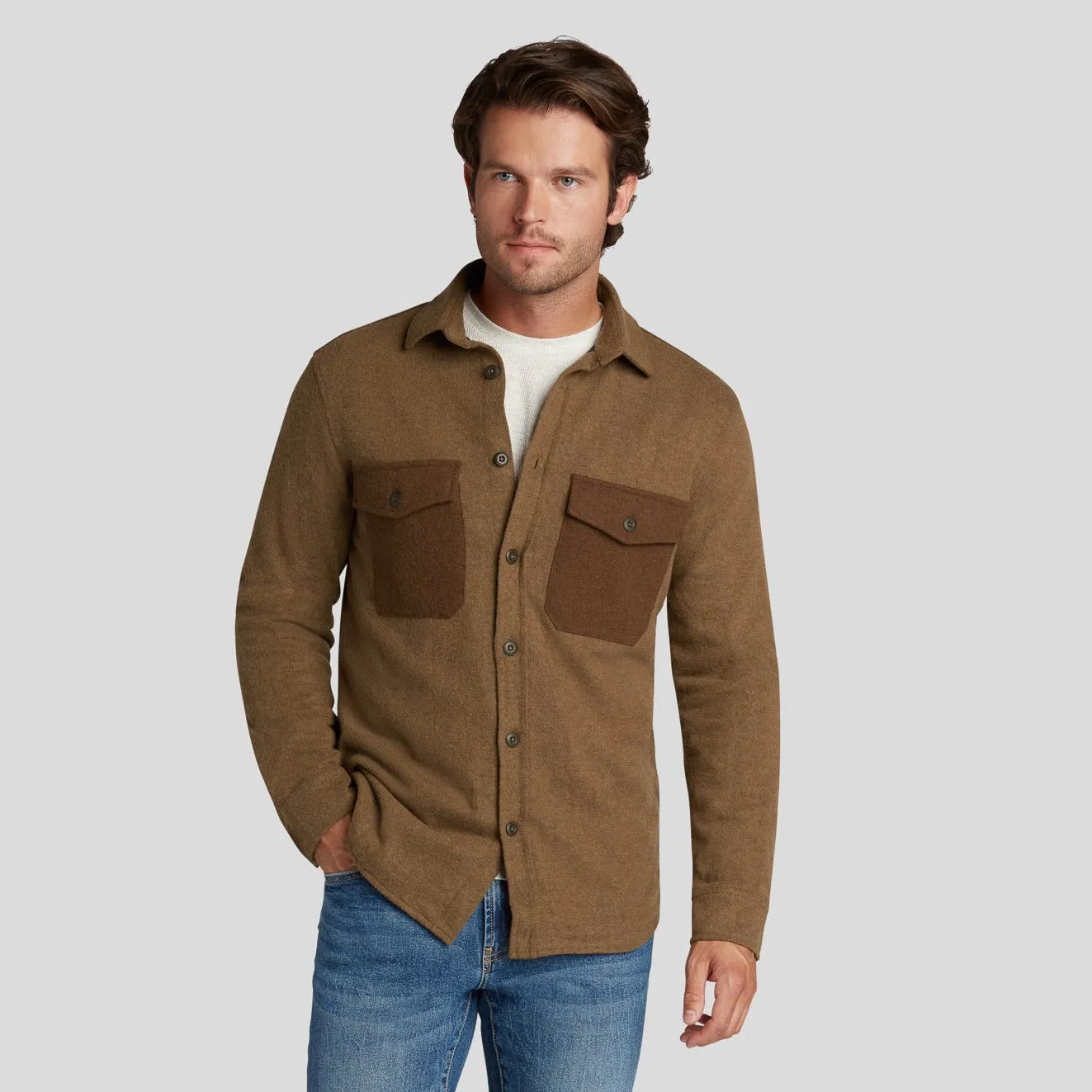 Surplus Wool Shirt Jacket - Rubber (Final Sale)