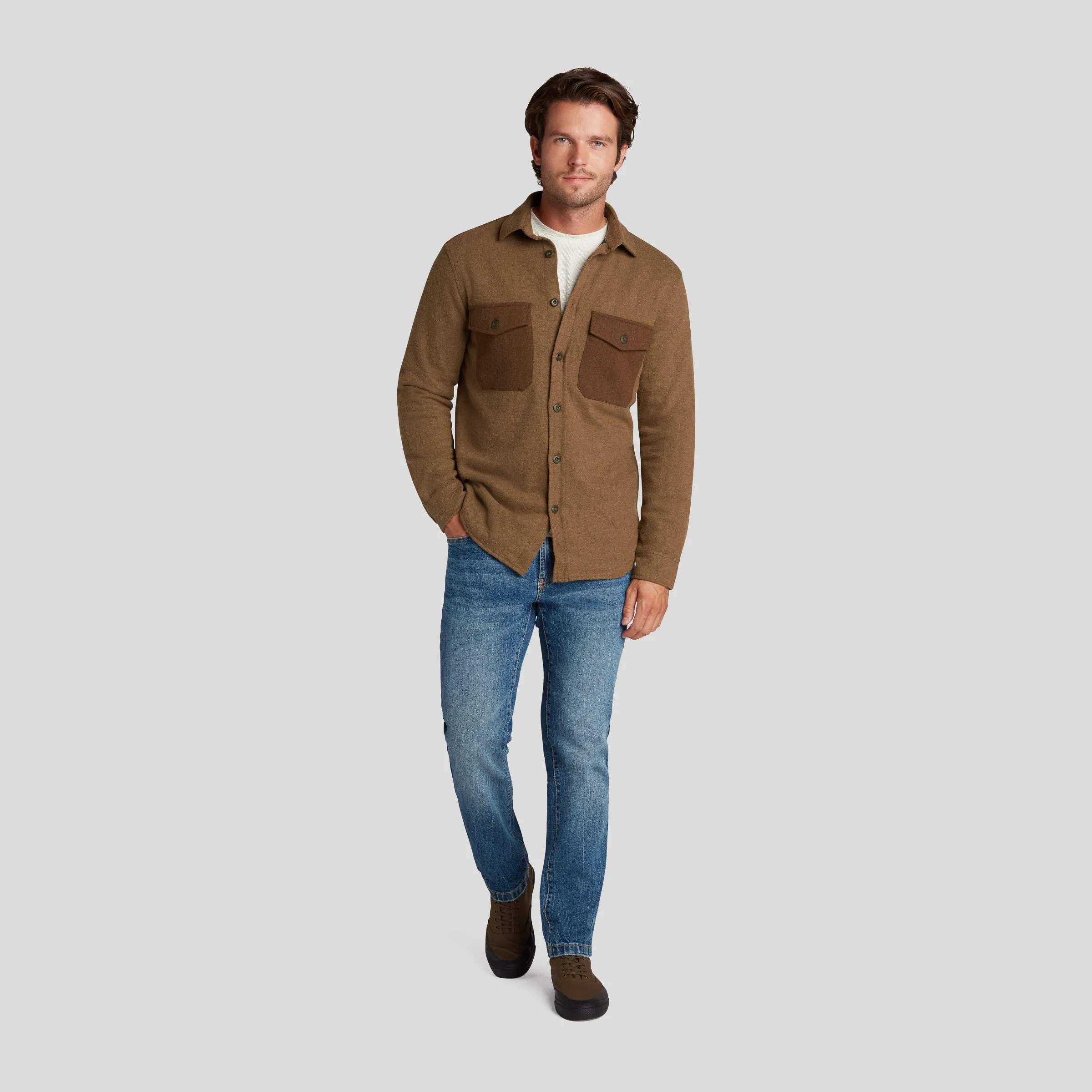Surplus Wool Shirt Jacket - Rubber (Final Sale)