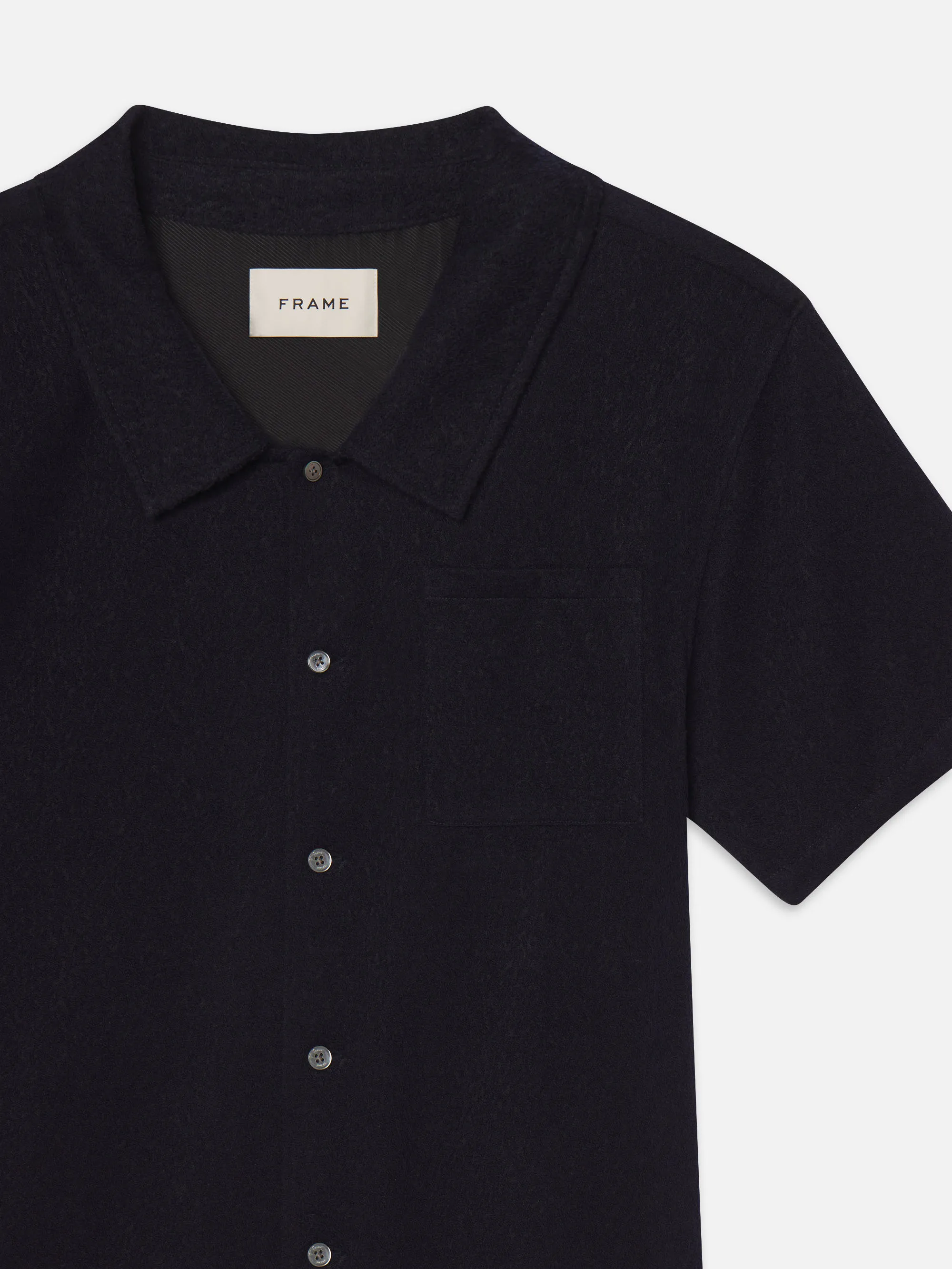 Terry Short Sleeve Shirt -- Dark Navy