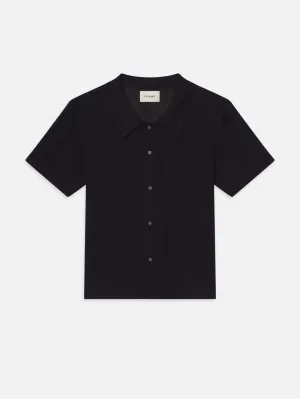 Terry Short Sleeve Shirt -- Dark Navy