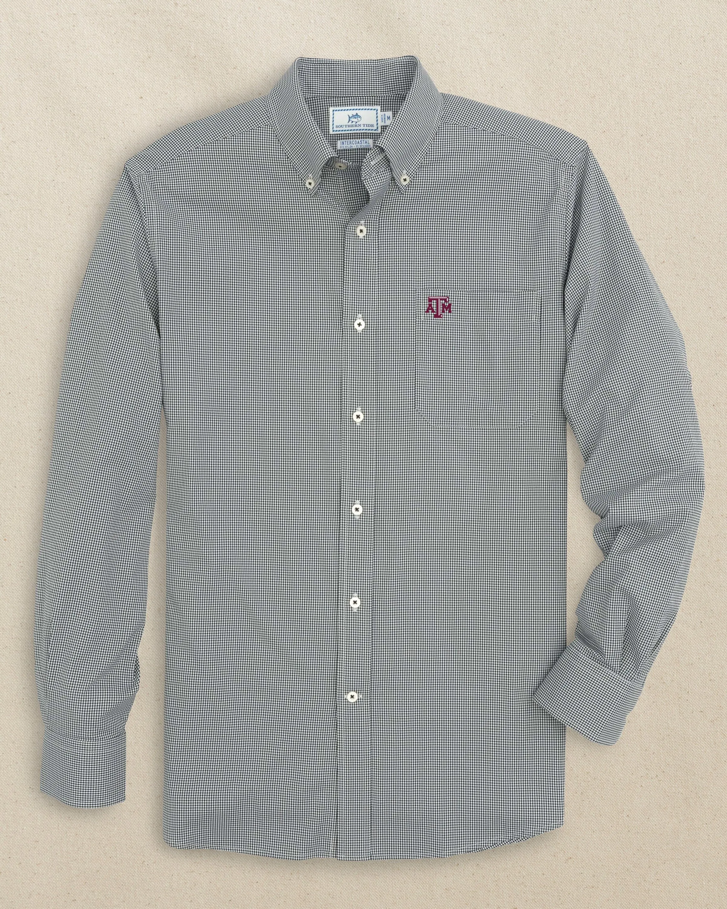 Texas A&M Aggies Gingham Button Down Shirt