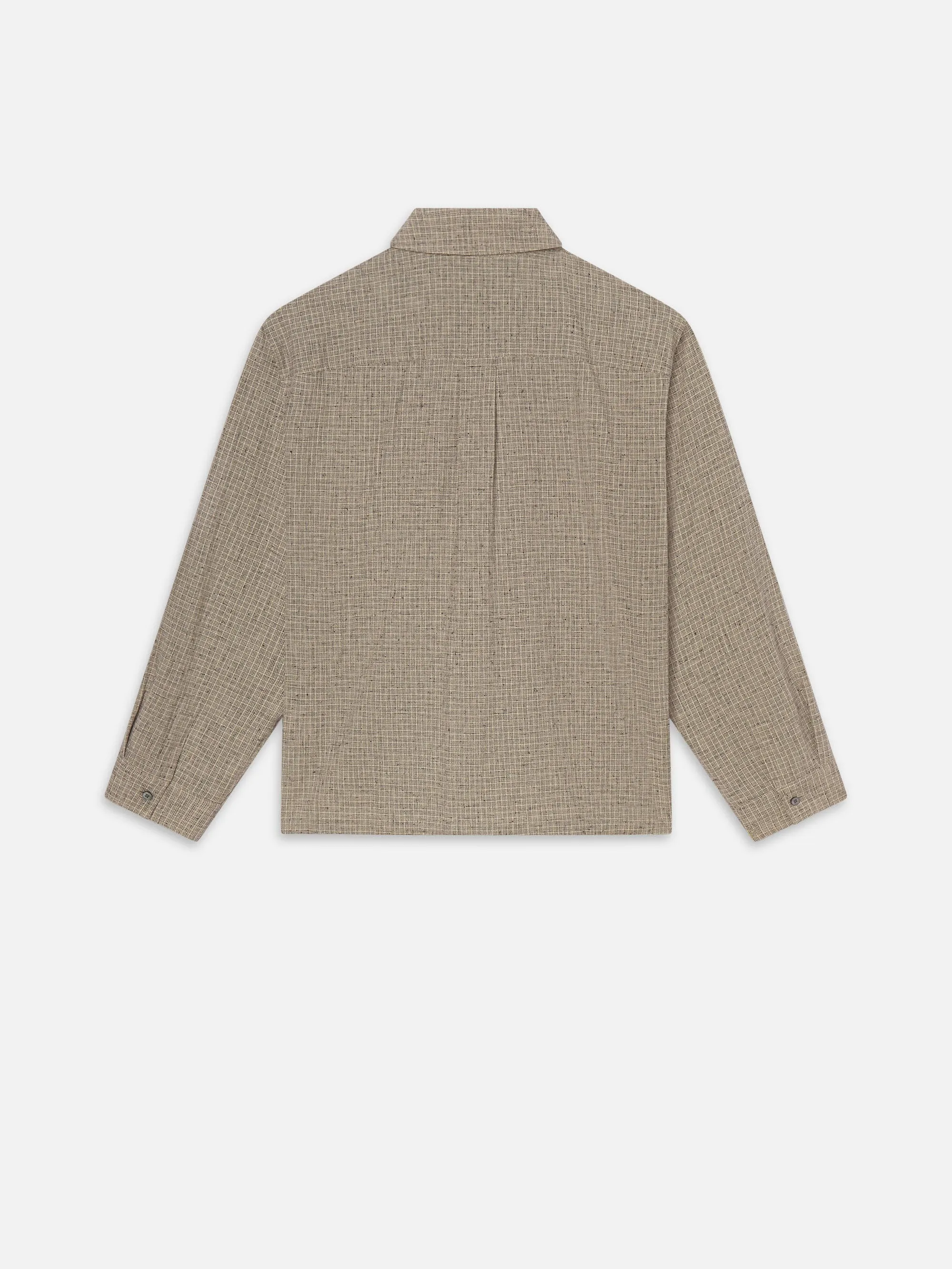 Textured Shirt -- Beige Multi