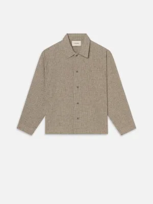 Textured Shirt -- Beige Multi