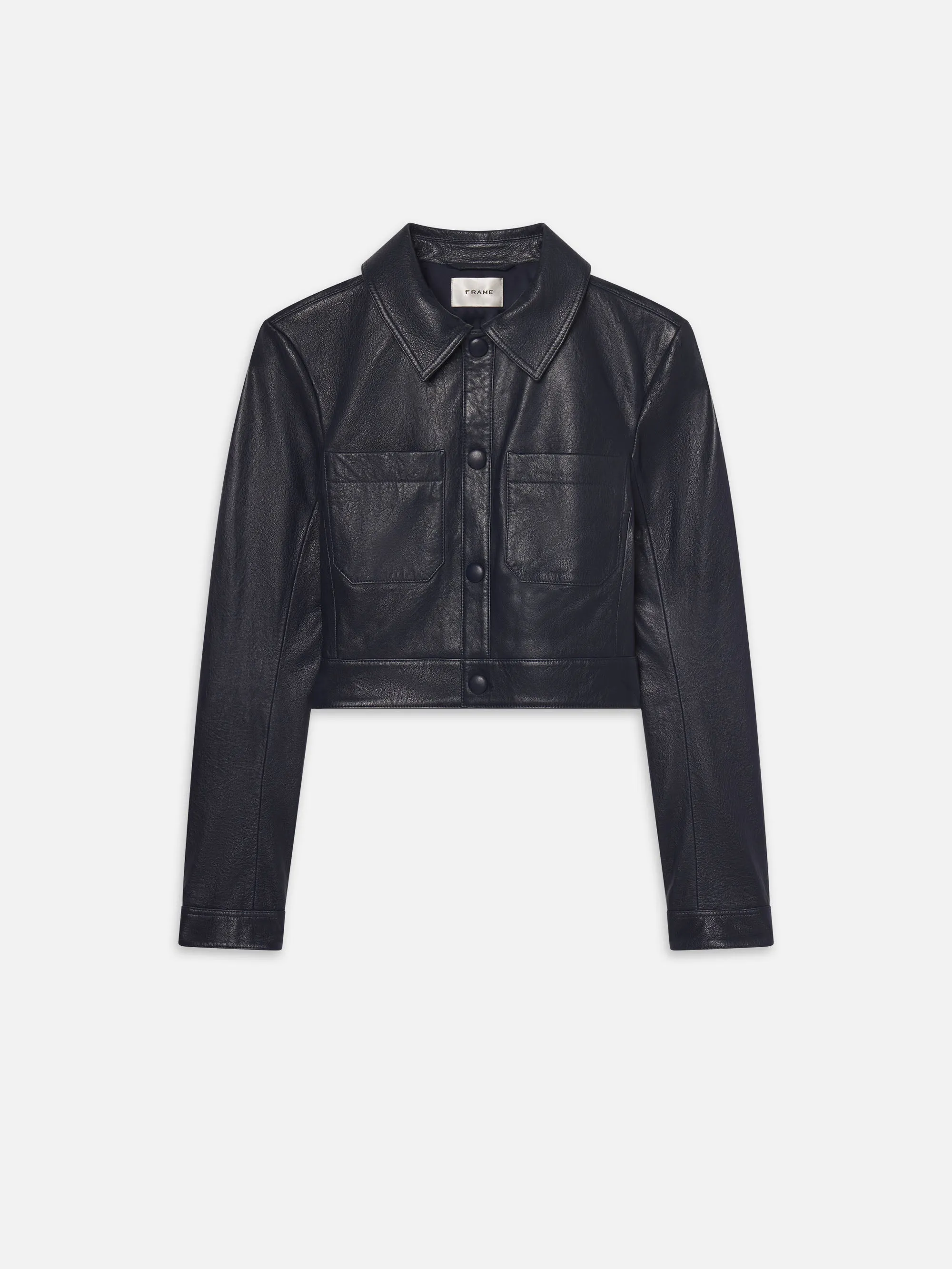 The Small Leather Jacket -- Dark Indigo