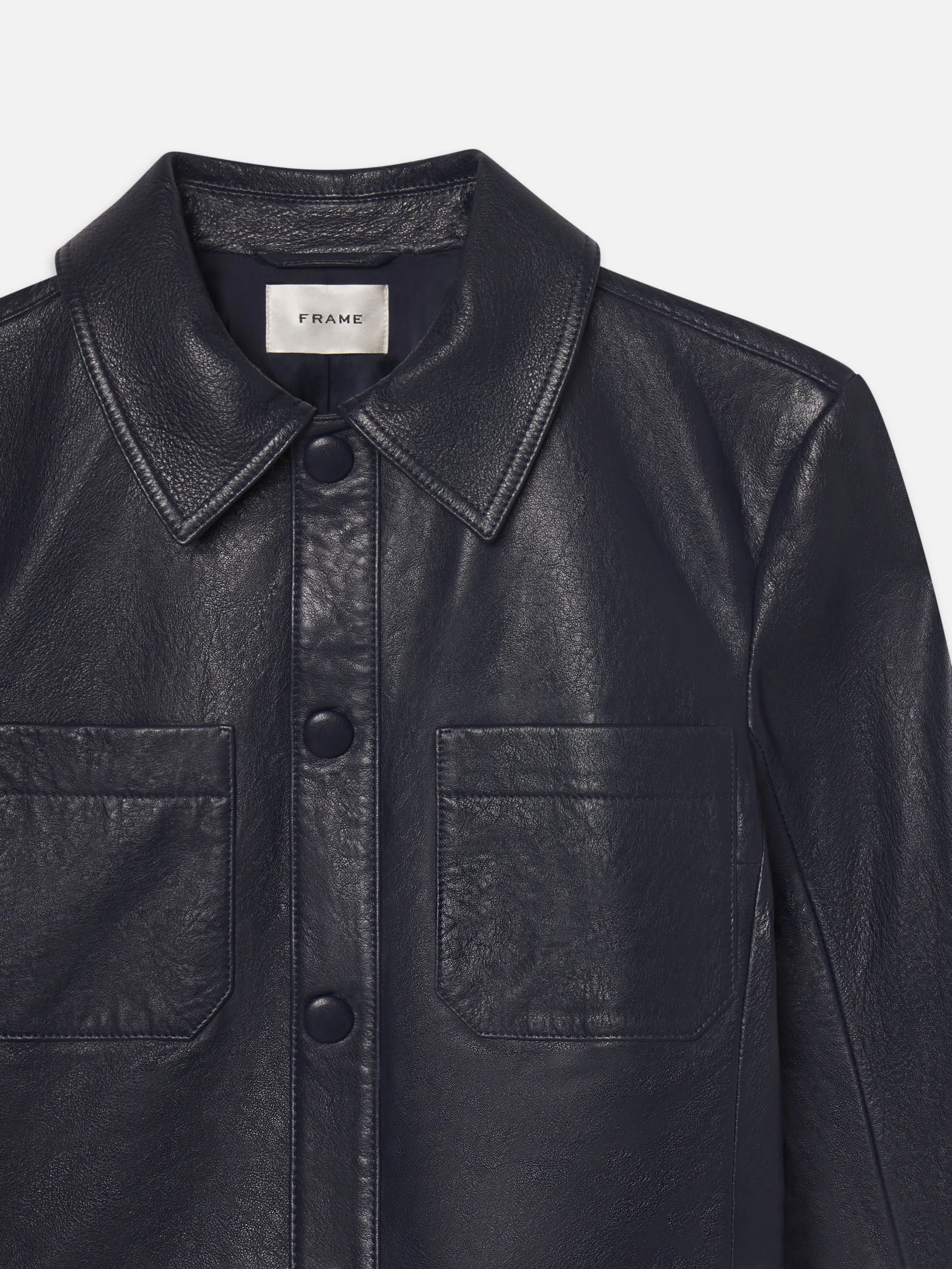 The Small Leather Jacket -- Dark Indigo