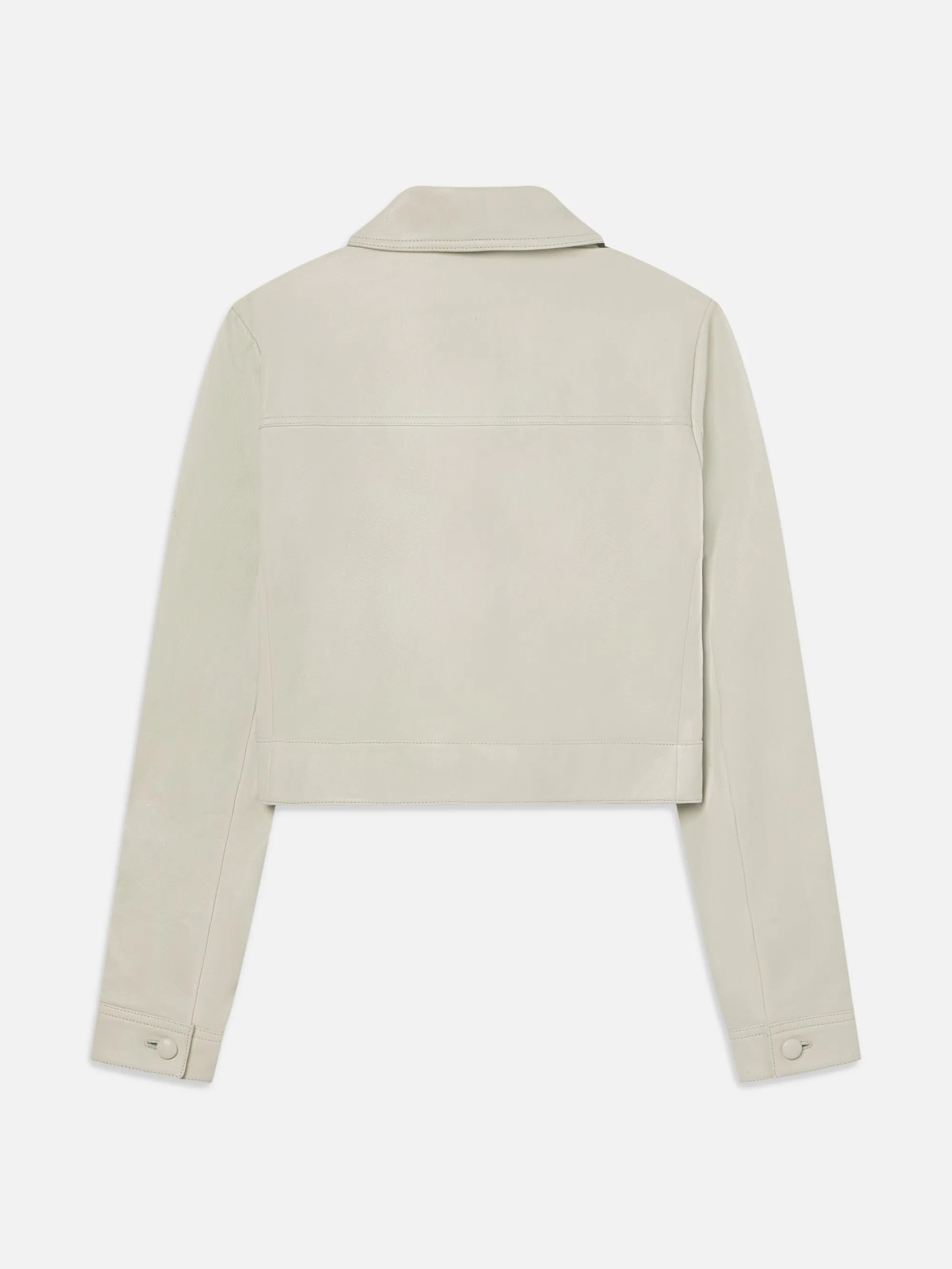 The Small Leather Jacket -- Soft Mint