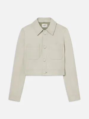The Small Leather Jacket -- Soft Mint
