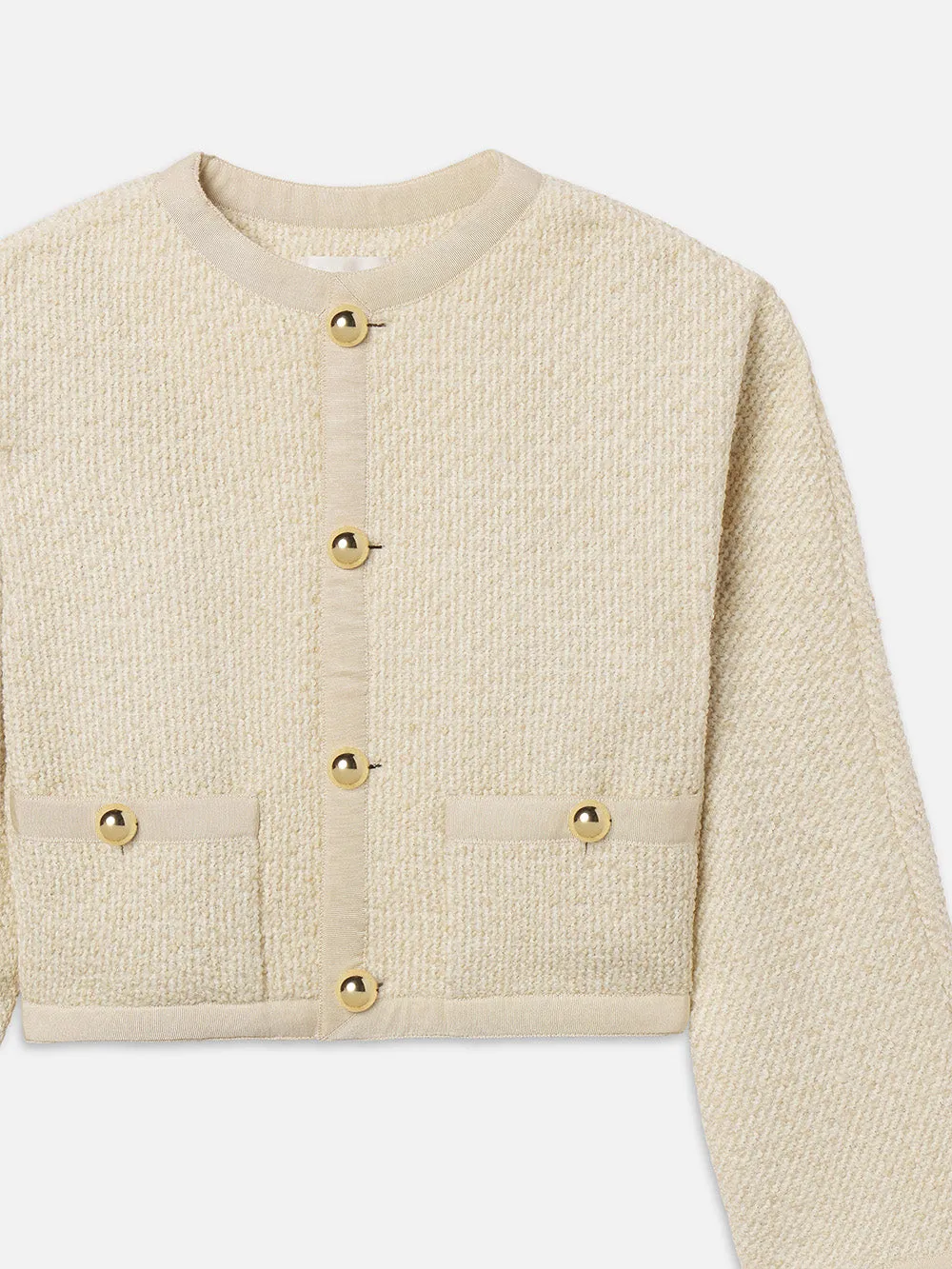 The Trim Jacket -- Cream Multi