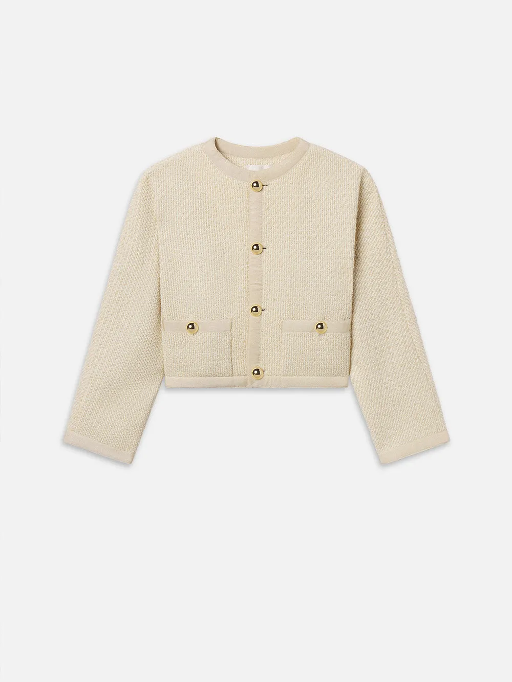 The Trim Jacket -- Cream Multi