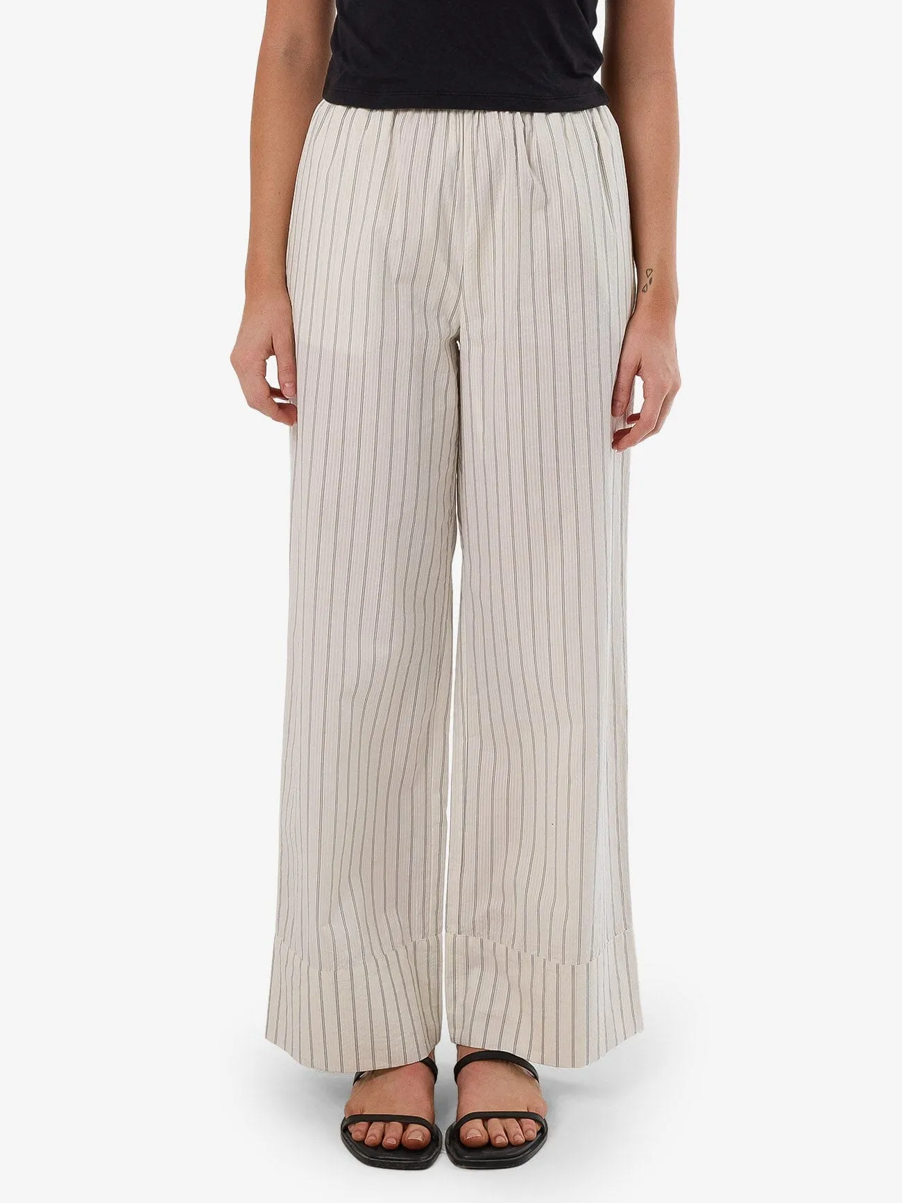 Unwind Stripe Pant - Off White