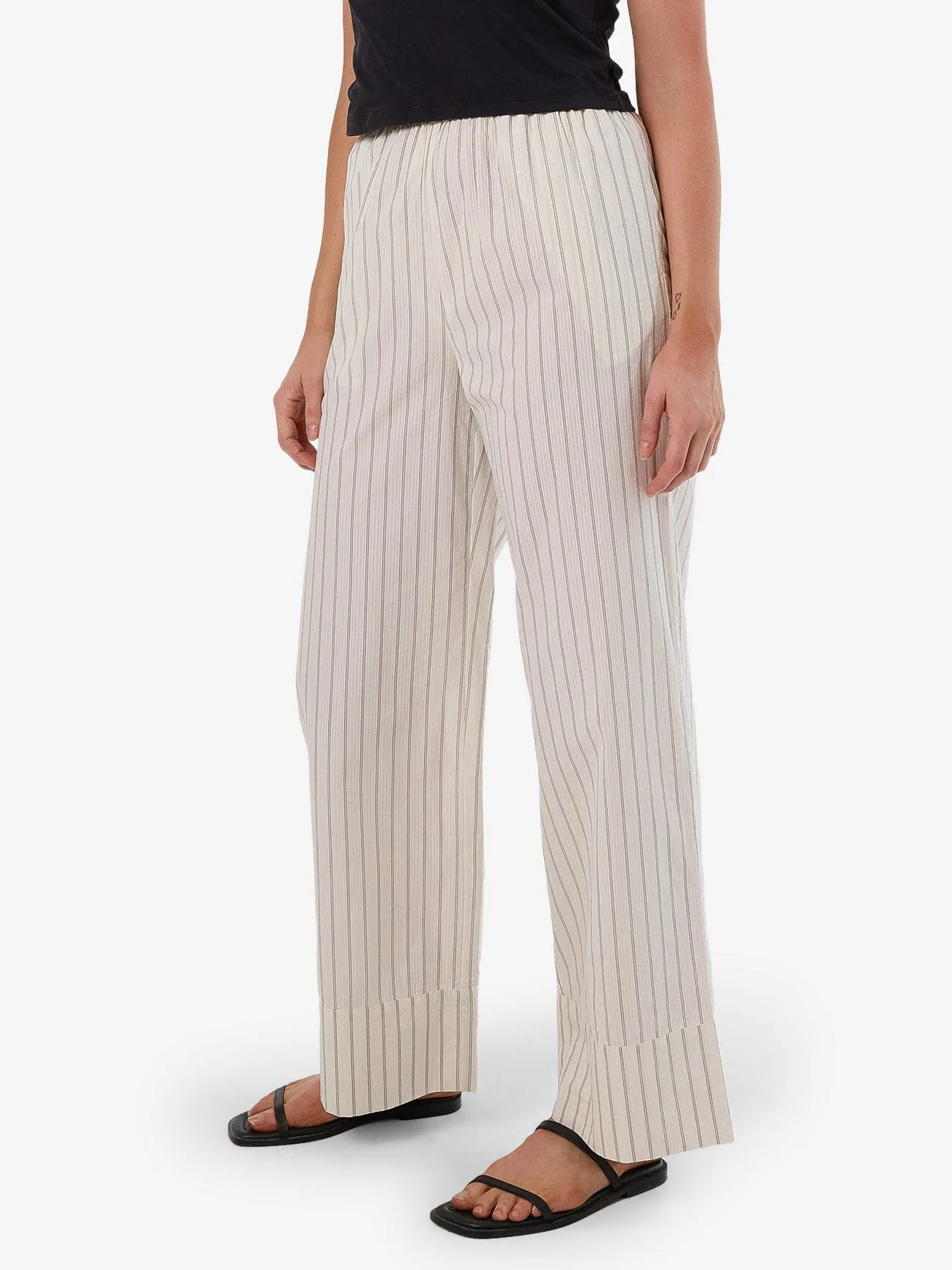 Unwind Stripe Pant - Off White