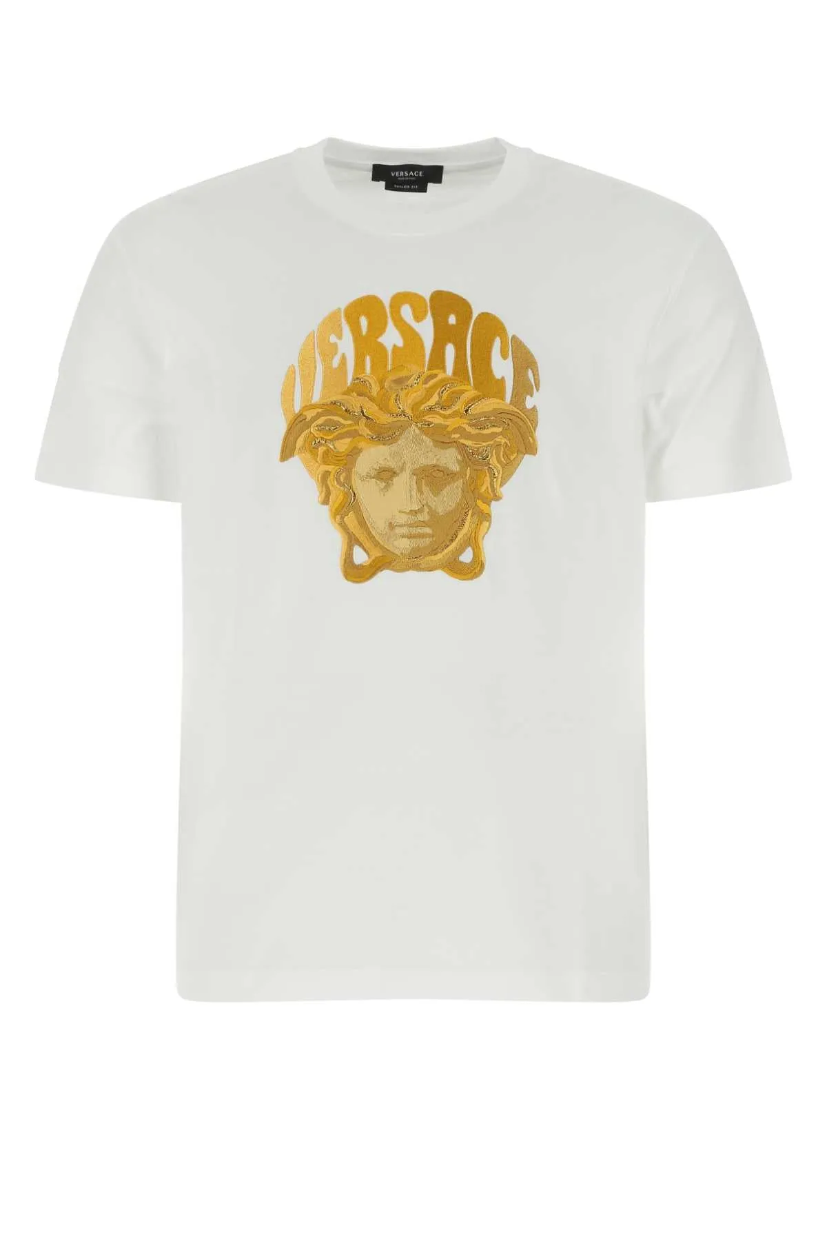 Versace Medusa Logo Printed Crewneck T-Shirt