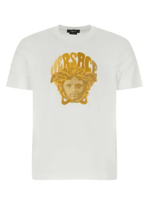 Versace Medusa Logo Printed Crewneck T-Shirt