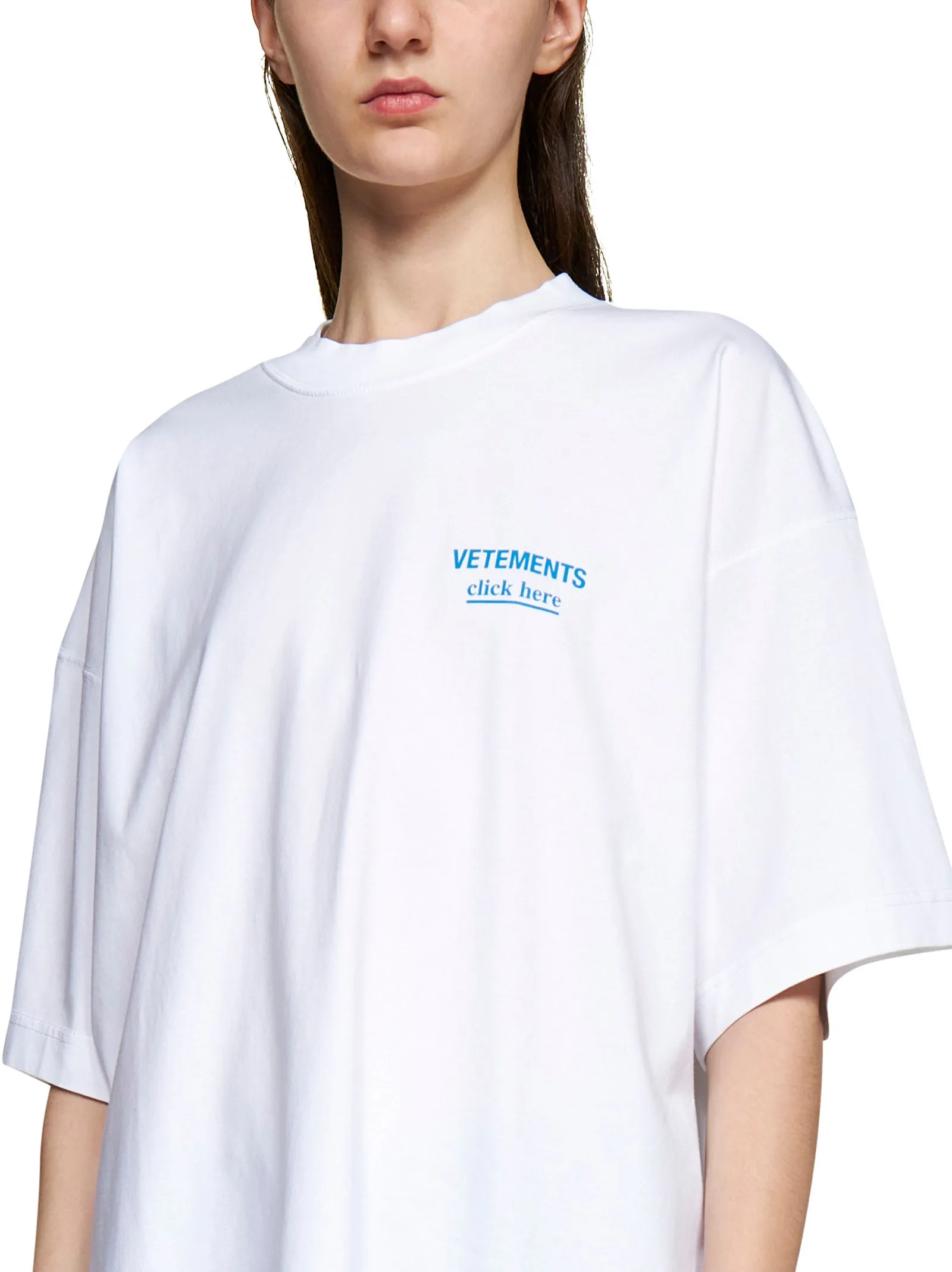 Vetements Logo Printed Crewneck T-Shirt