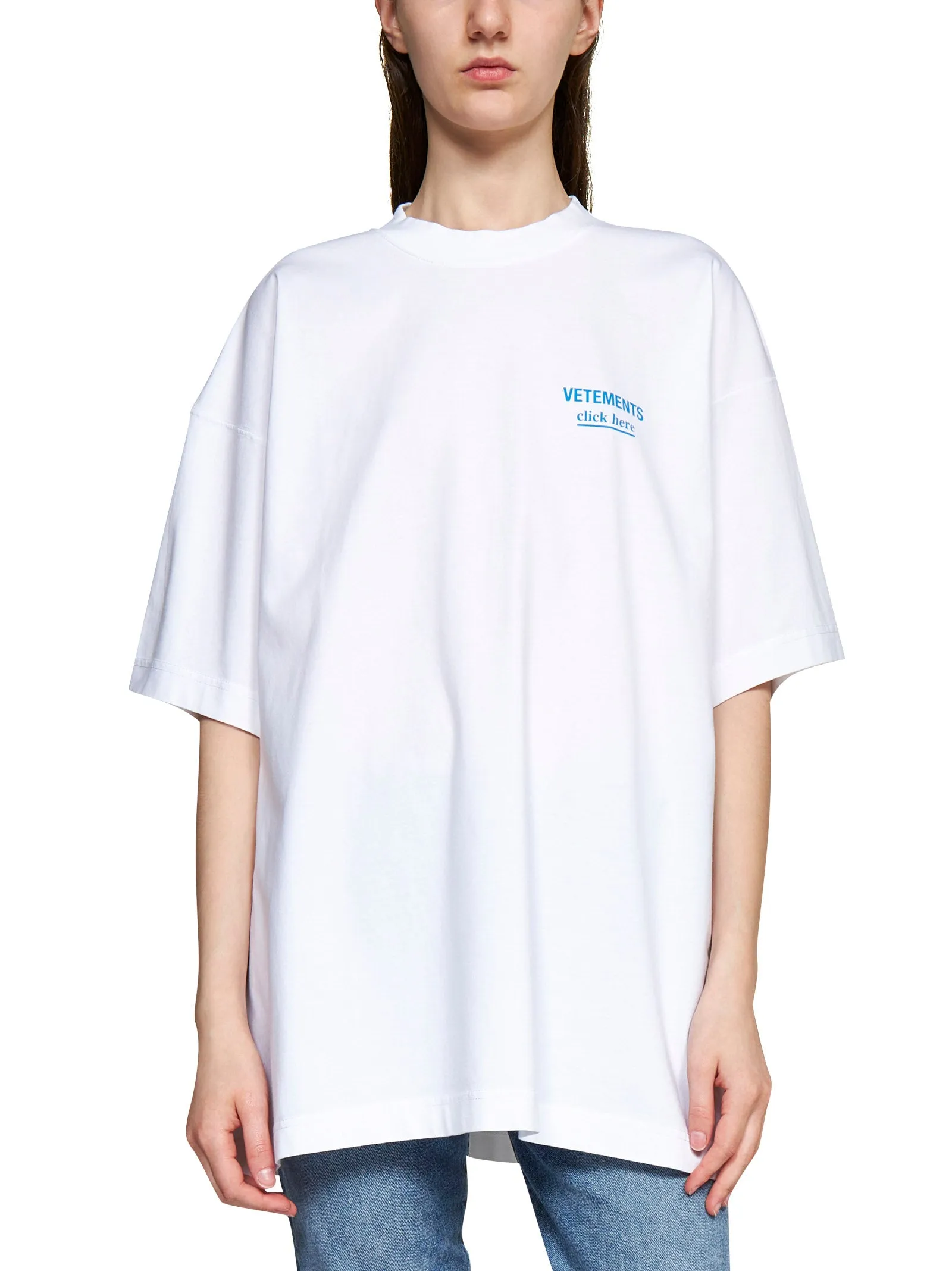 Vetements Logo Printed Crewneck T-Shirt