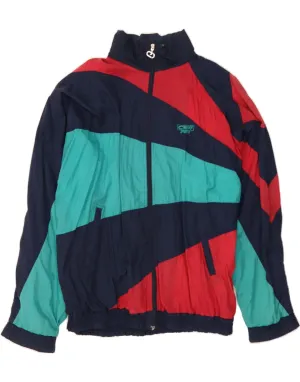 VINTAGE Mens Tracksuit Top Jacket XL Multicoloured Colourblock
