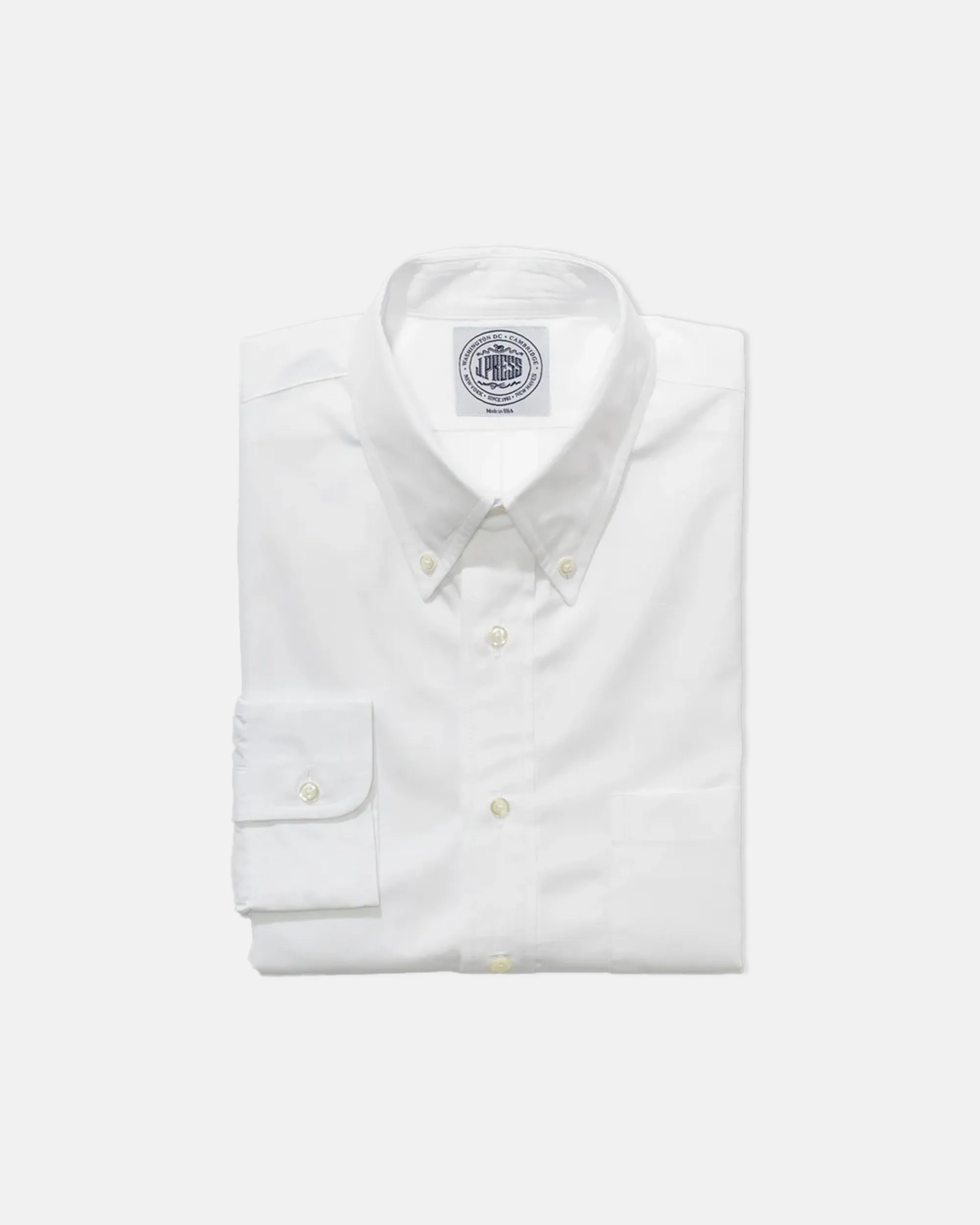 WHITE BROADCLOTH DRESS SHIRT