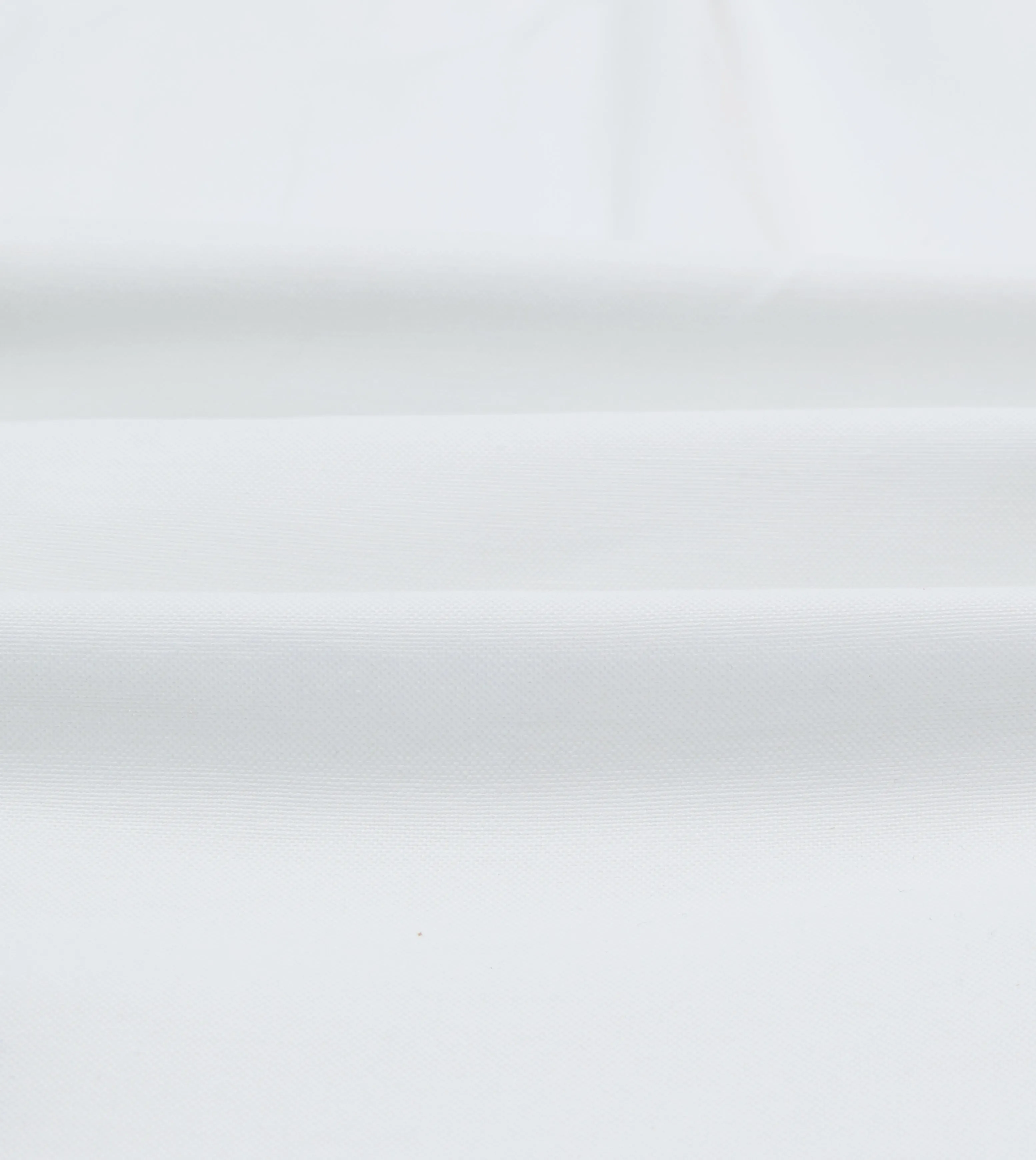 White Cotton Oxford Cloth Long Point Collar Shirt