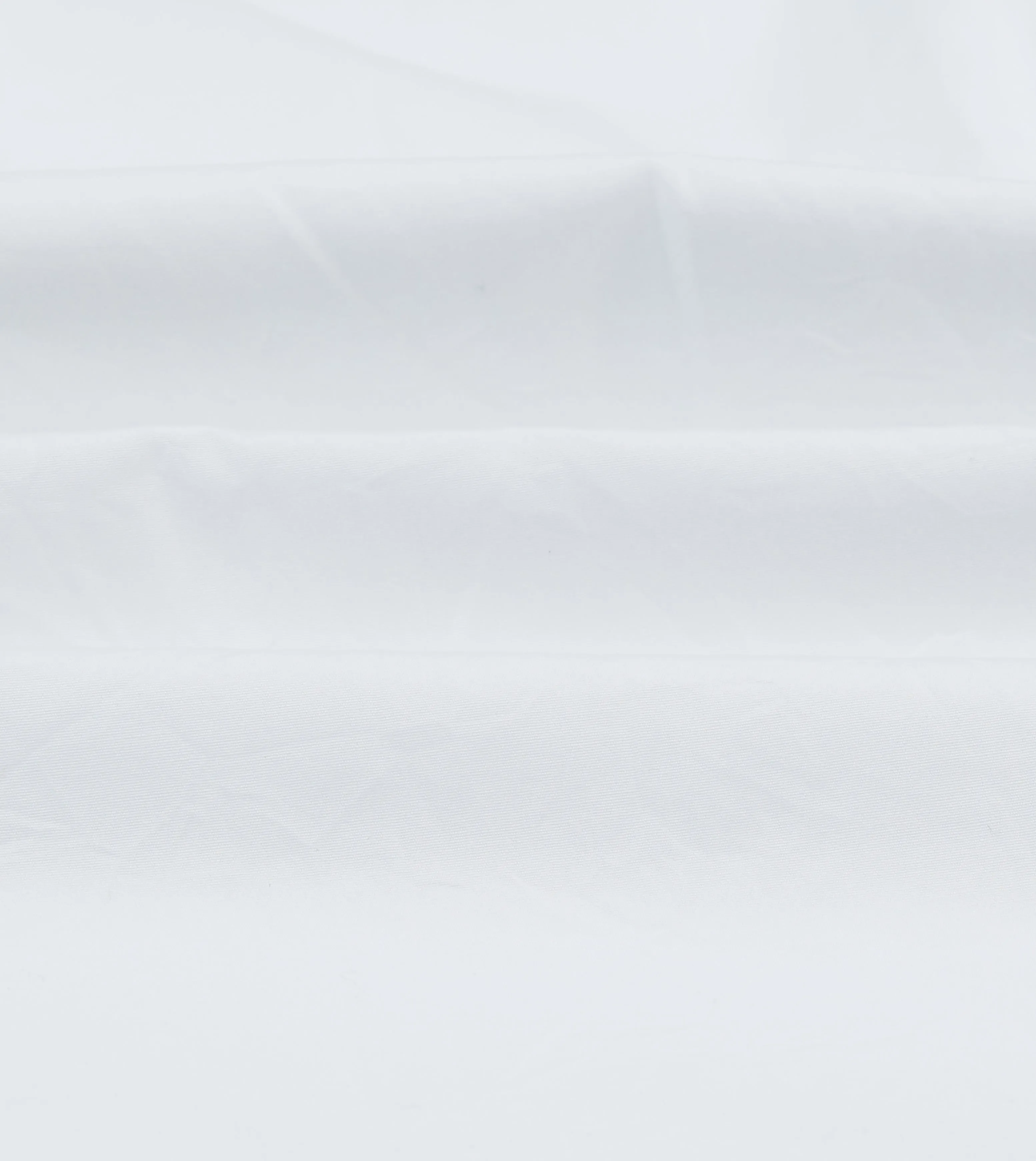 White Cotton Pocket Poplin Button-Down Shirt