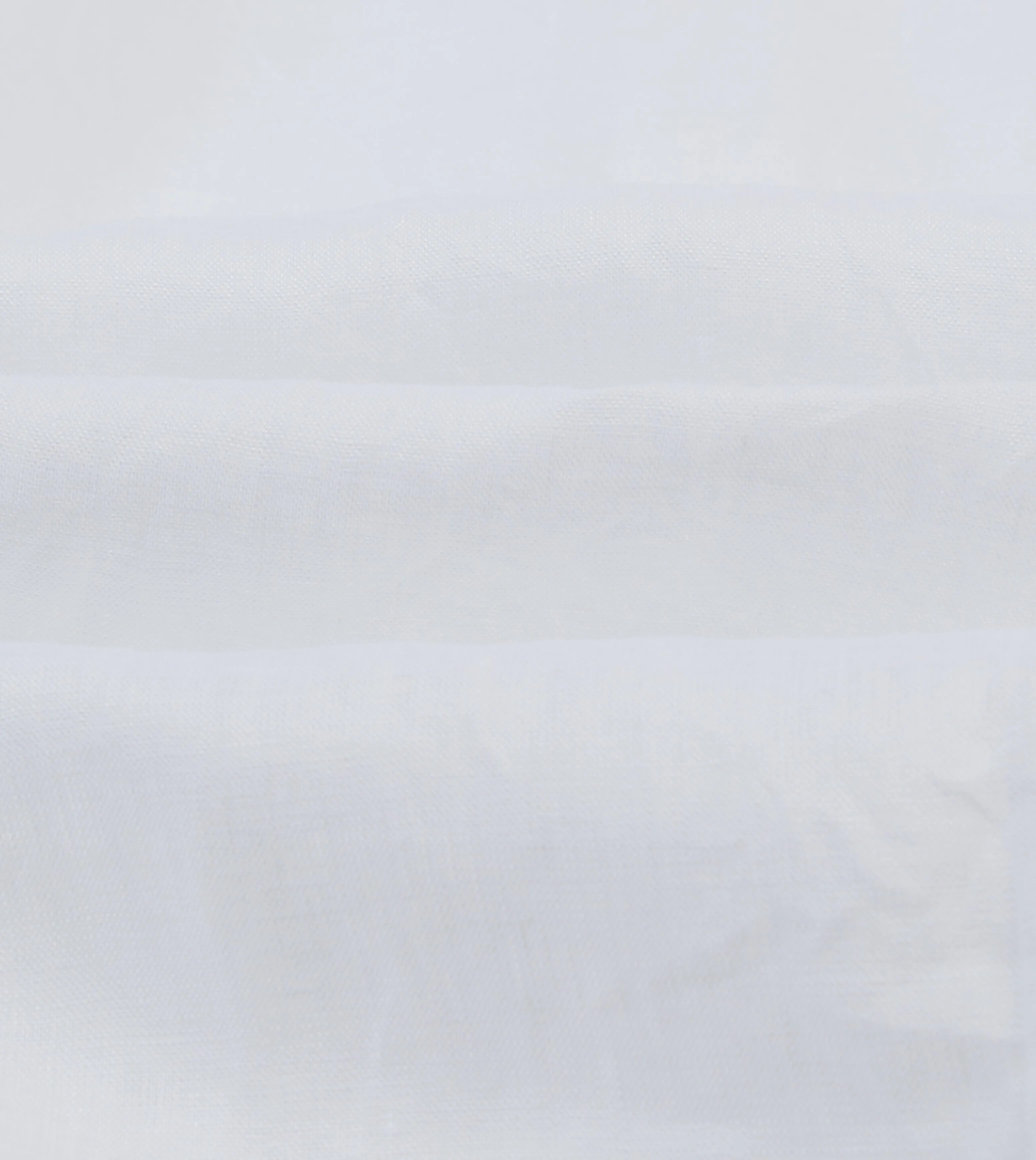 White Linen Spread Collar Shirt