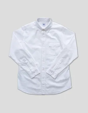WHITE SEERSUCKER LONG SLEEVE SHIRT