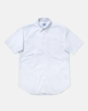 WHITE SEERSUCKER SHORT SLEEVE SHIRT