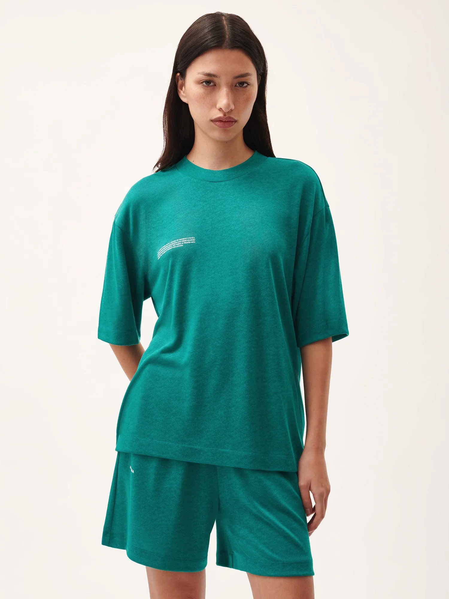 Womens DNA Frutfiber T-Shirt—scarab teal