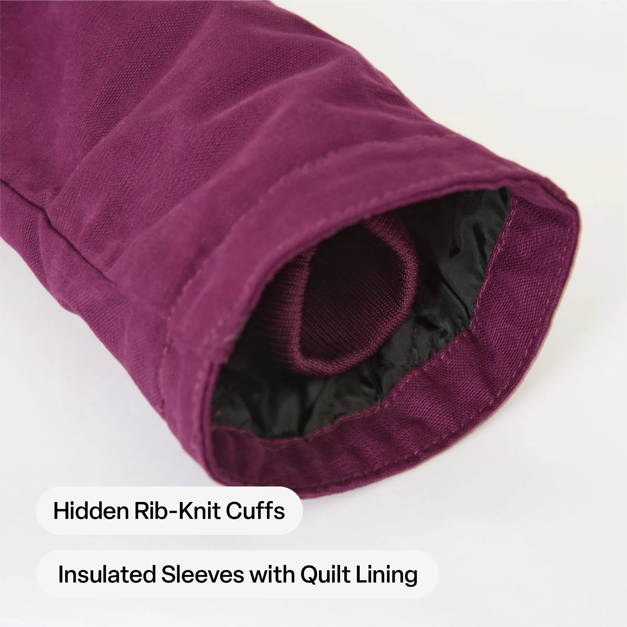 Women's Sherpa-Lined Duck Hooded Jacket