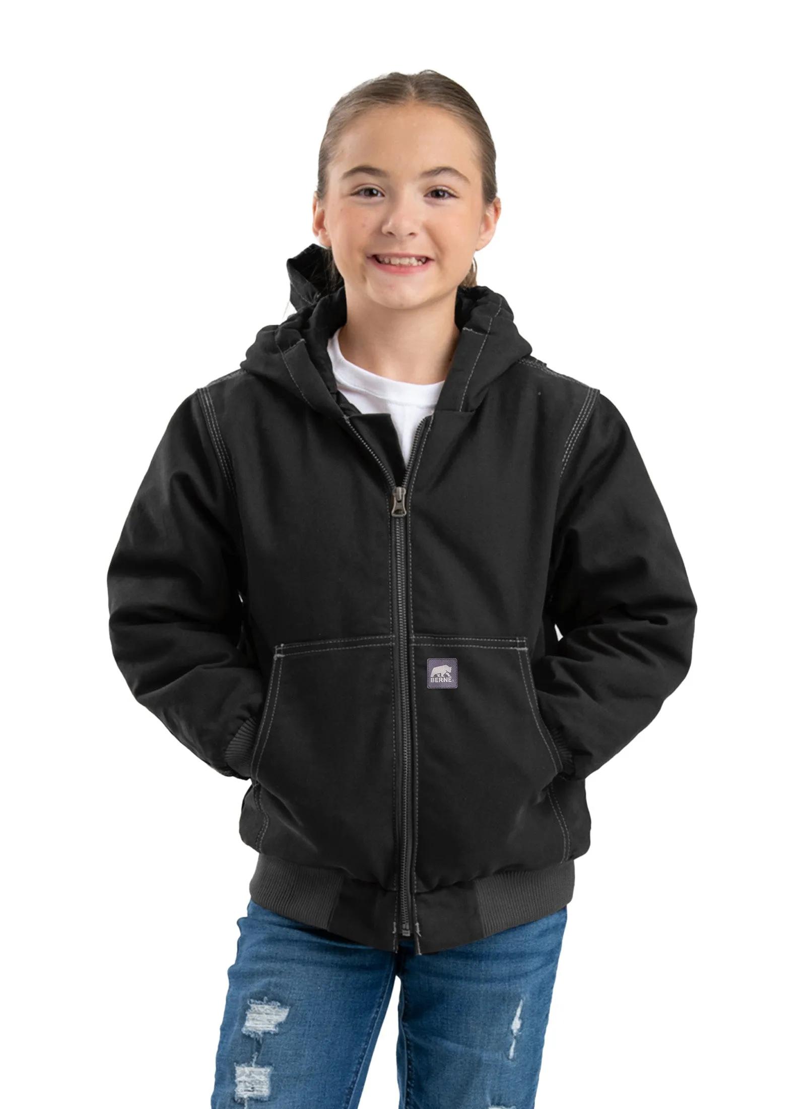 Youth Highland Softstone Duck Hooded Jacket