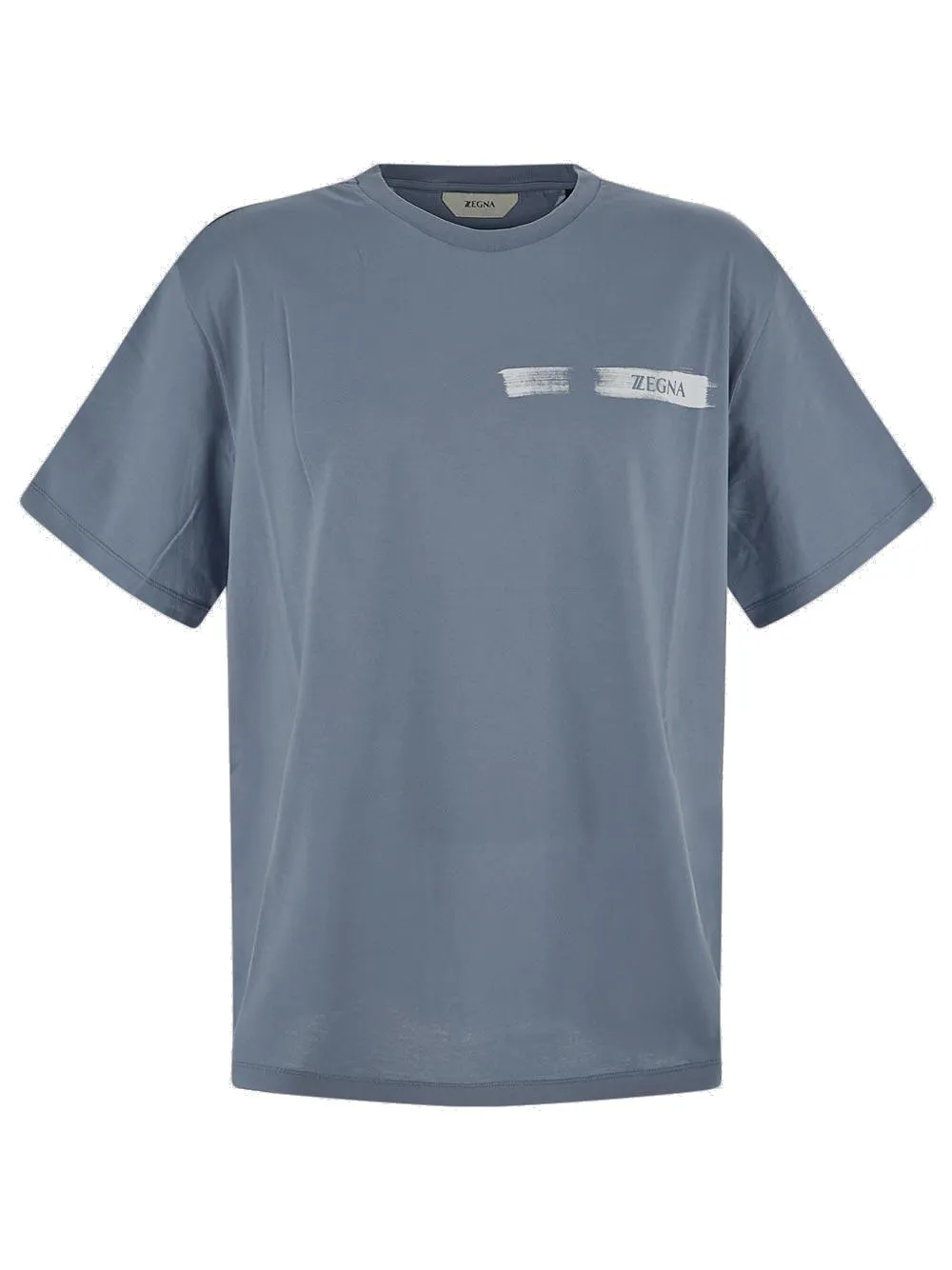 Z Zegna Logo Printed Crewneck T-Shirt