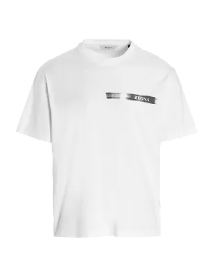 Z Zegna Logo Printed Crewneck T-Shirt