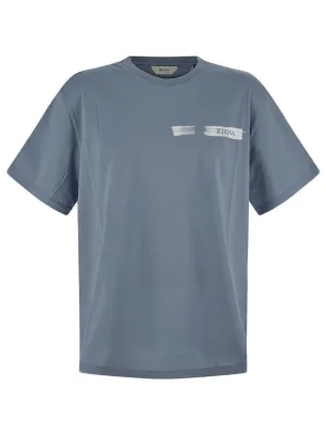 Z Zegna Logo Printed Crewneck T-Shirt
