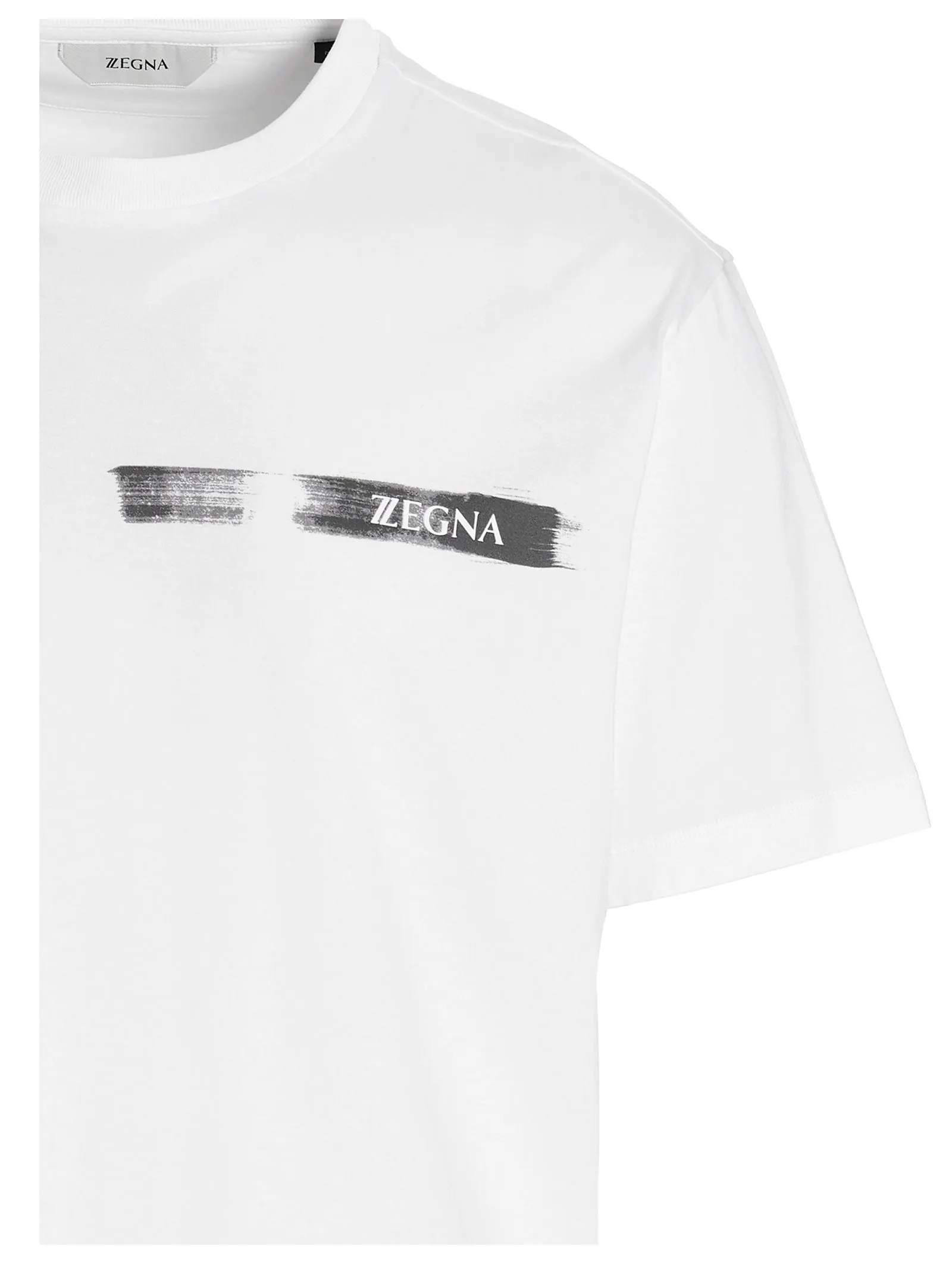 Z Zegna Logo Printed Crewneck T-Shirt