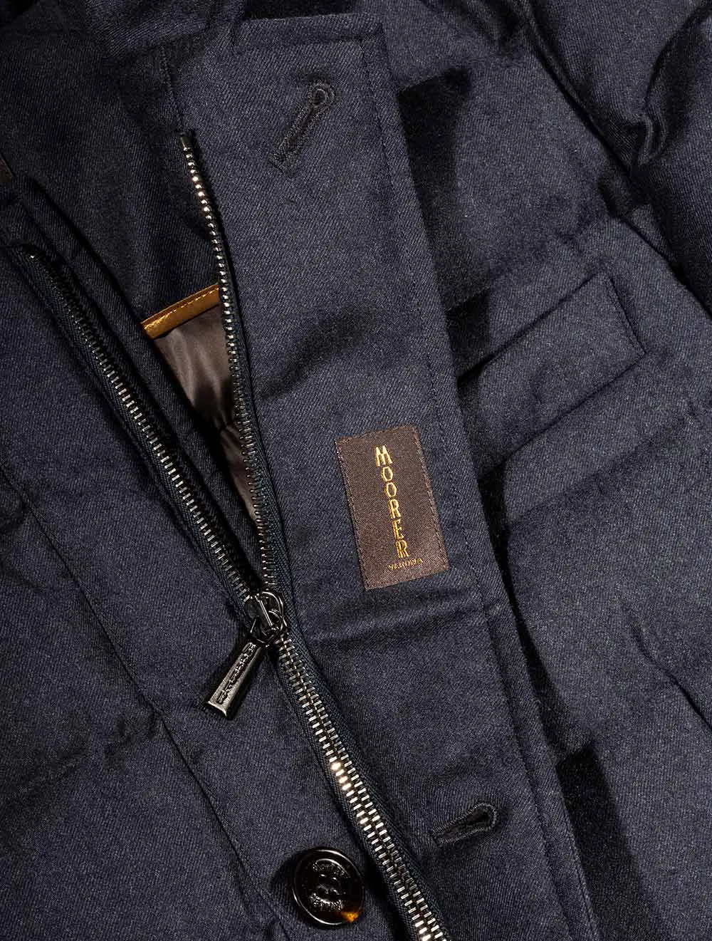 Zayn Puffa Coat Blue Grey