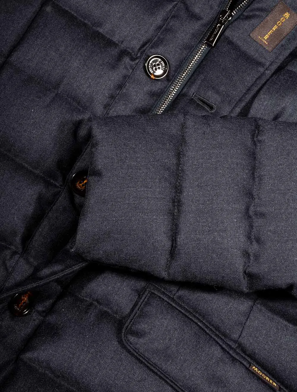 Zayn Puffa Coat Blue Grey