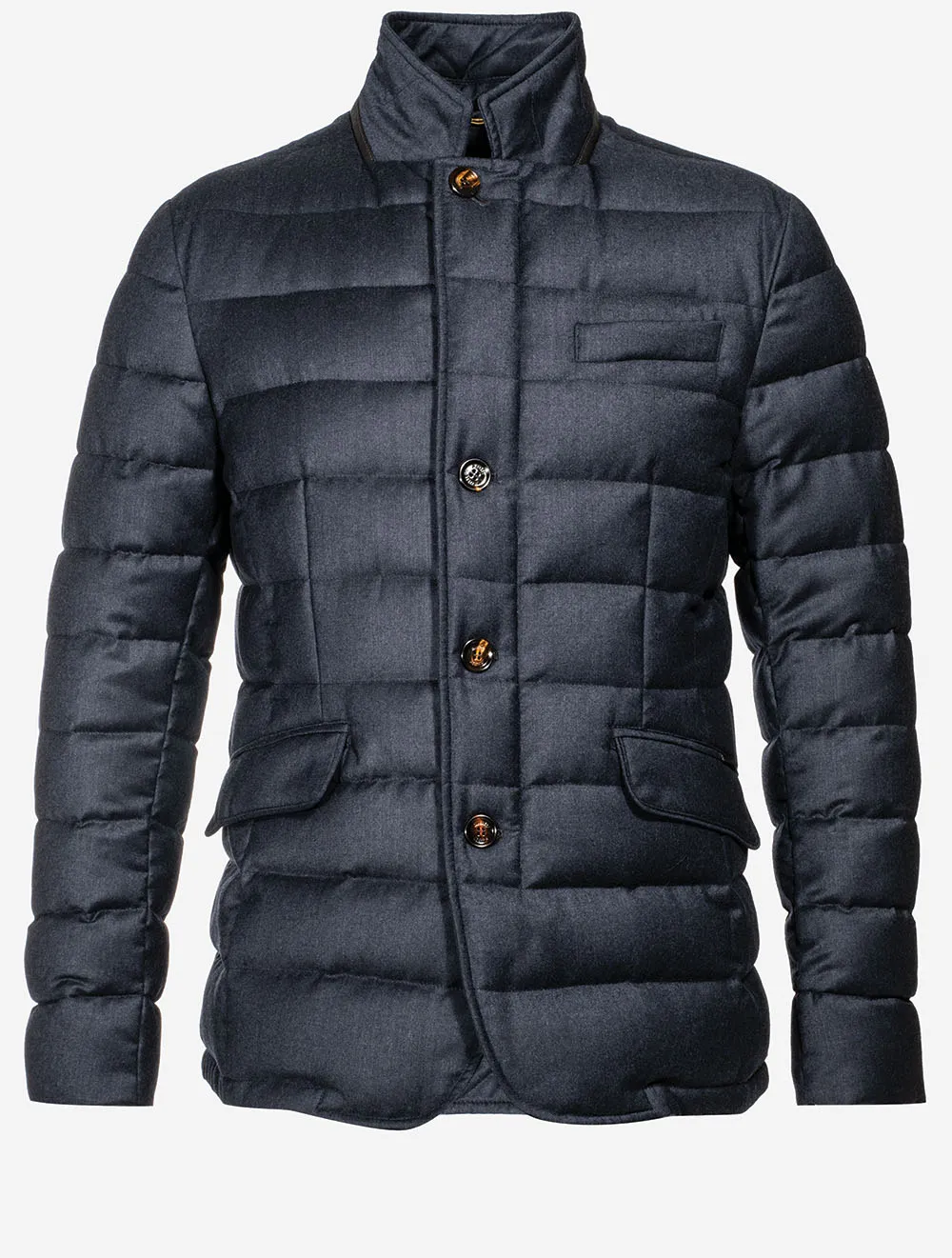 Zayn Puffa Coat Blue Grey