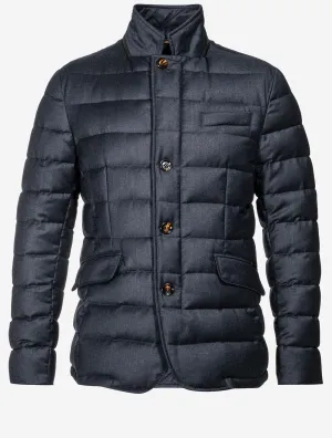 Zayn Puffa Coat Blue Grey